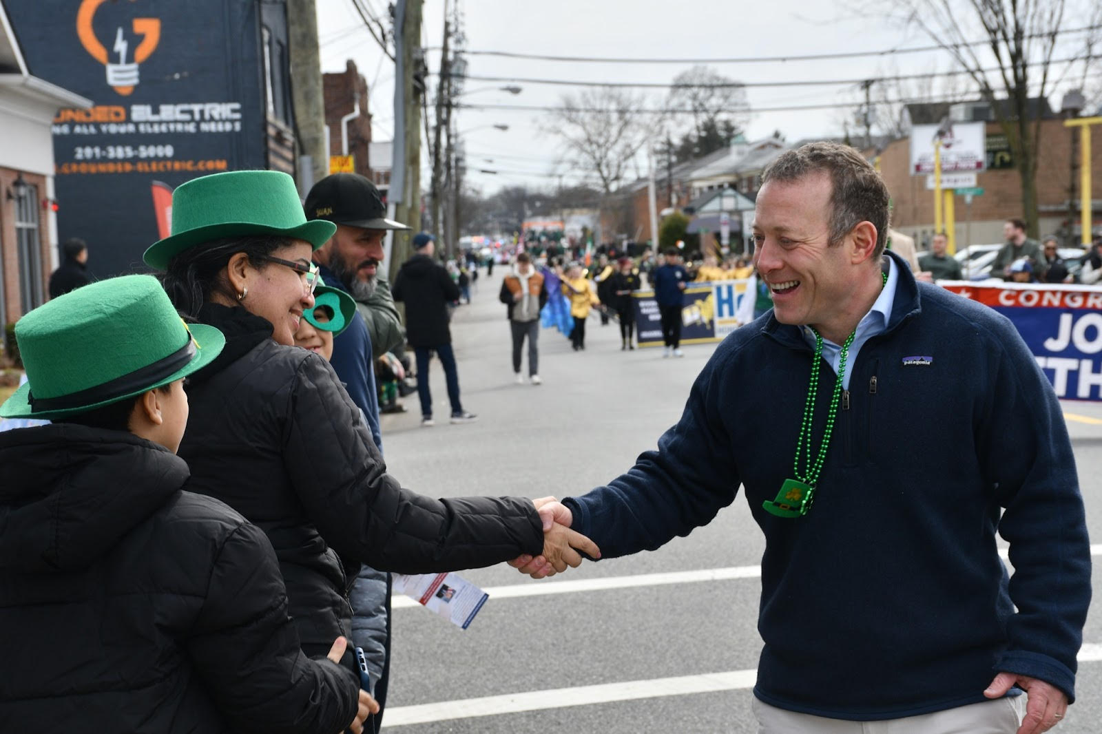 PHOTO RELEASE Gottheimer Marches in Bergenfield’s 41st Annual St